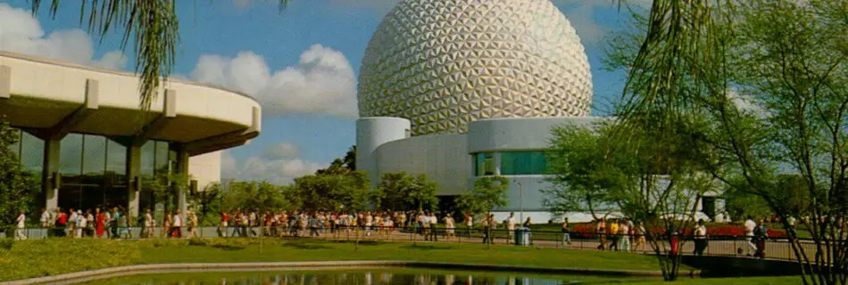 spaceship earth postcard